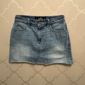Hollister High Rise Denim Skirt Size 1 W25